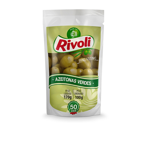 Rivoli Aceitunas Verdes con Semilla 170g