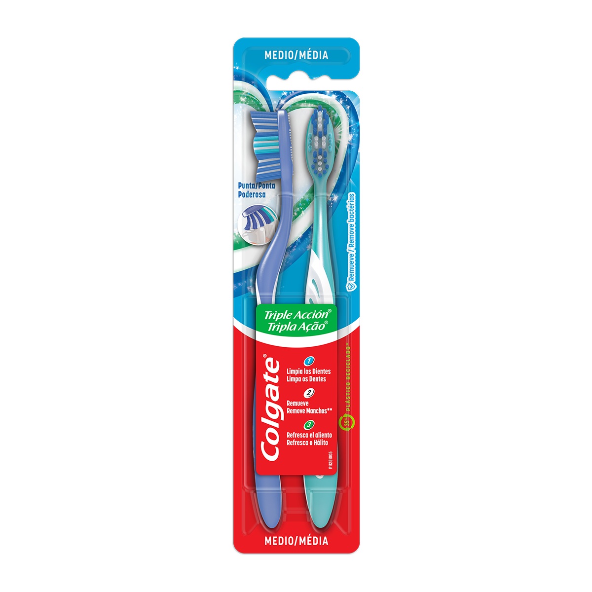 Colgate Cepillo Dental Triple Accion Medio