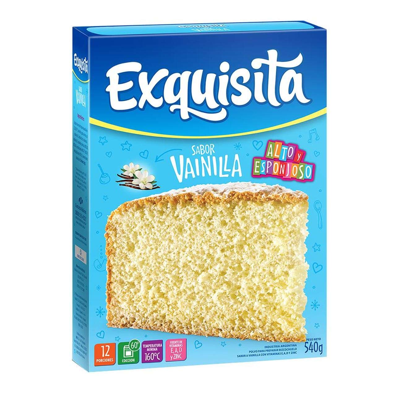 Bizcocho Exquisita Vainilla 540g