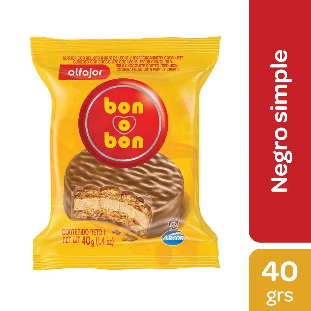 Alfajor Bon O Bon Lech 40ux 40g
