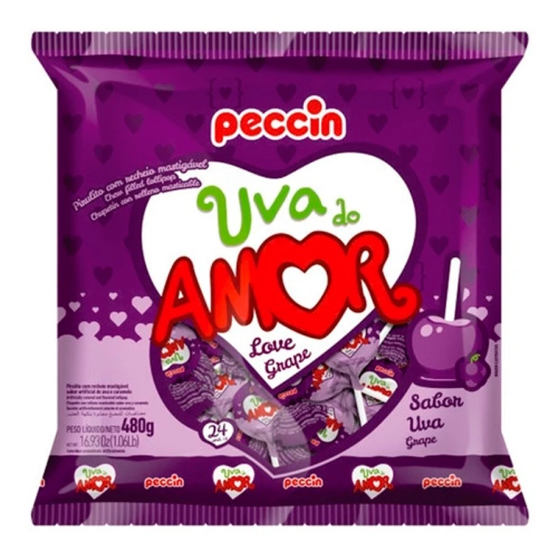 Chupetín Peccin Amor Uva 480g