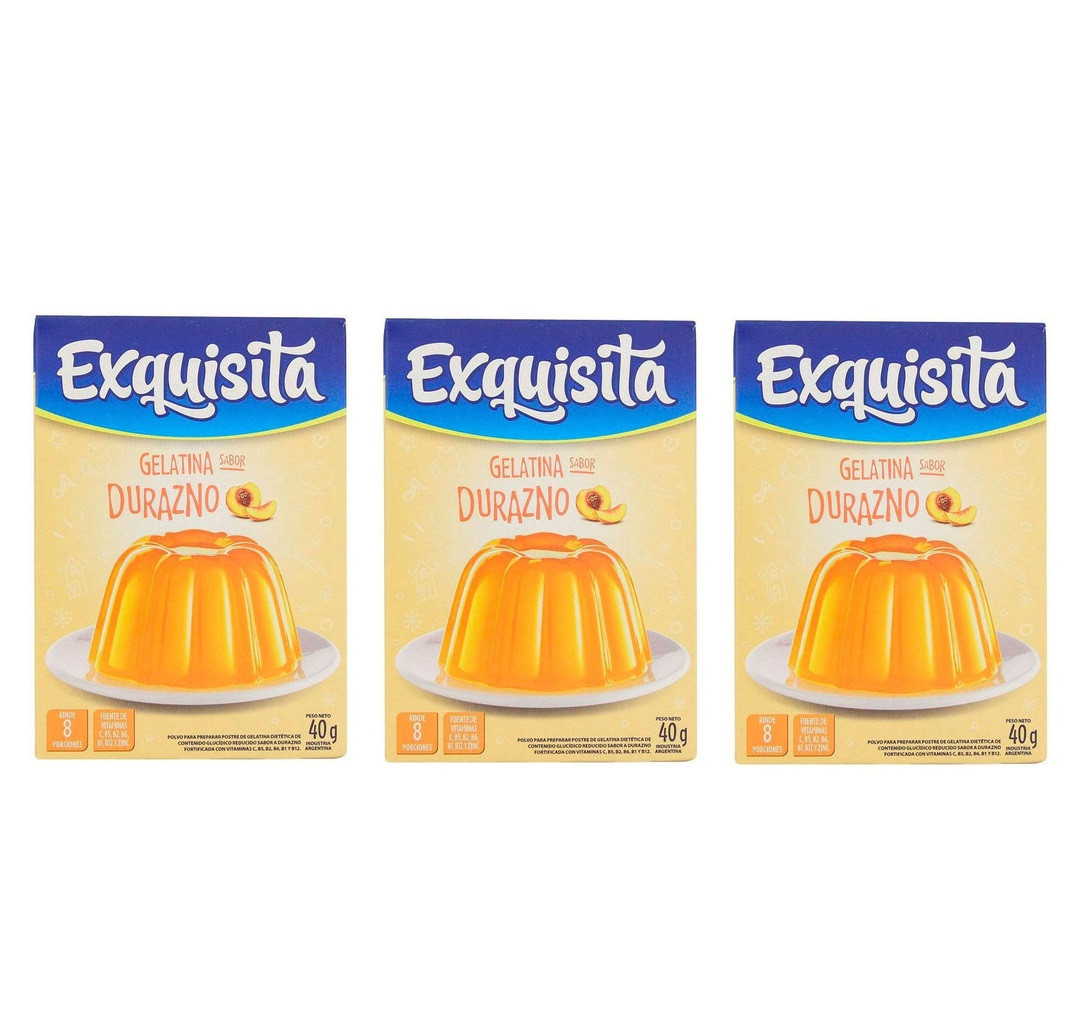Gelatina Exquisita Durazno 40g