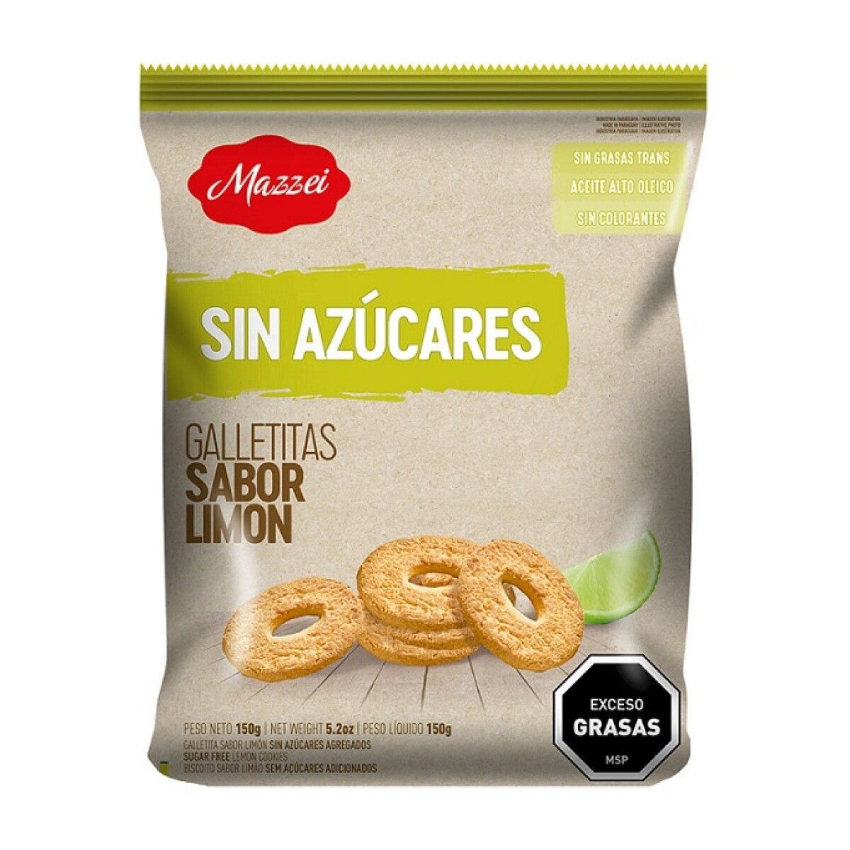 Mazzei Sabor Limón sin Azúcar 150g x24