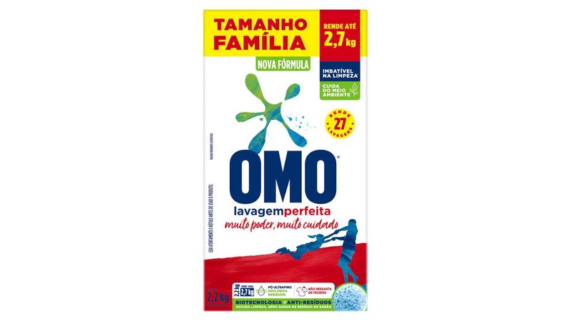 Omo Polvo Lavado Perfecto Est 9-2.2 Kg