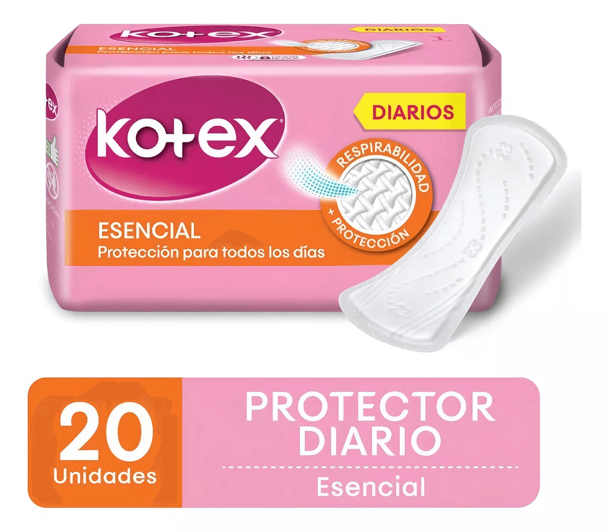 Protector Kotex Esencial 20 Un