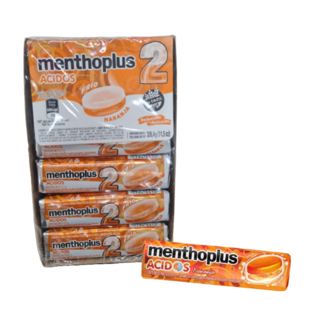 Mentho Plus Acidos Naranja 12x12x27,2g