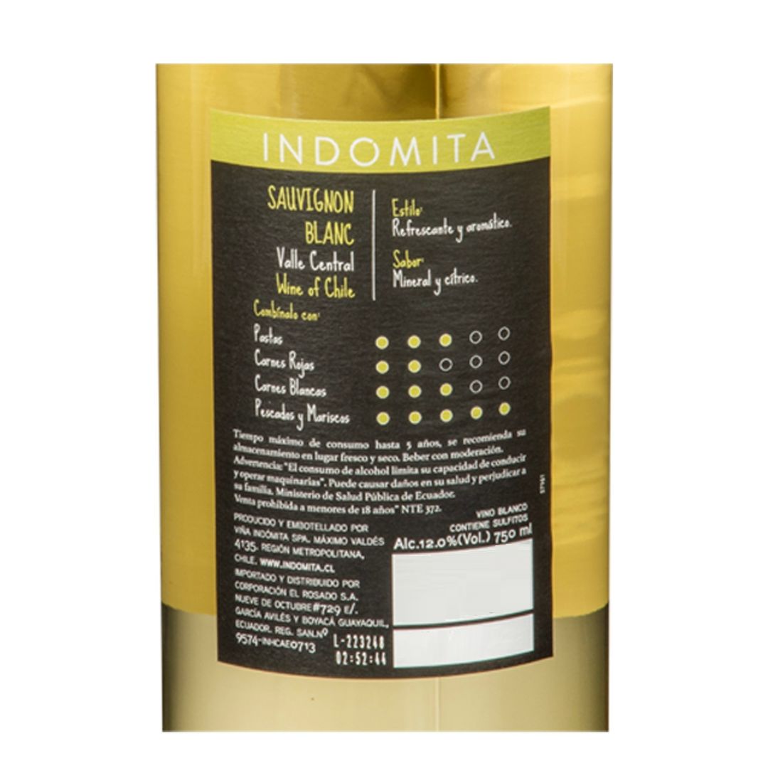 Vino Indomita Sauv. Blanco 750ml