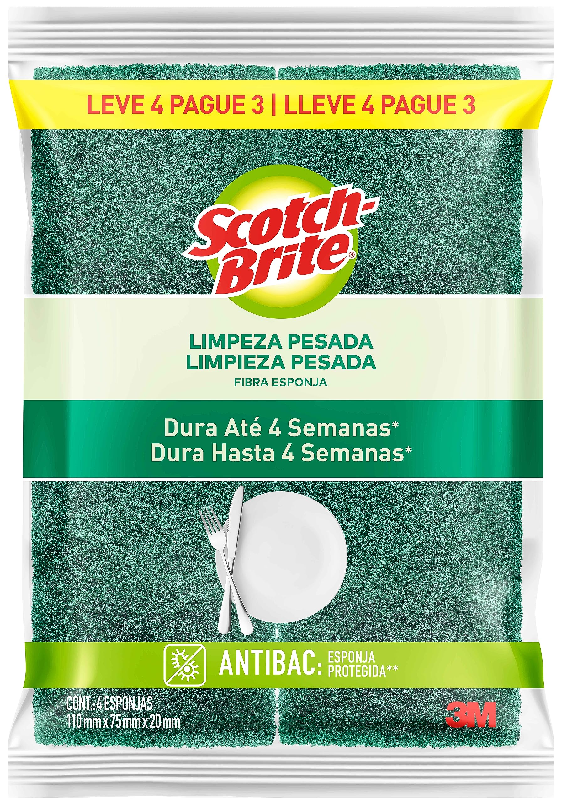 Esponja Scotch Brite Ll4 3m