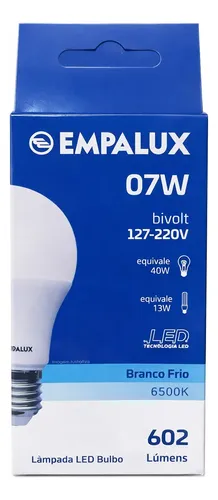 Foco Empalux Bivolt 07w 6500k