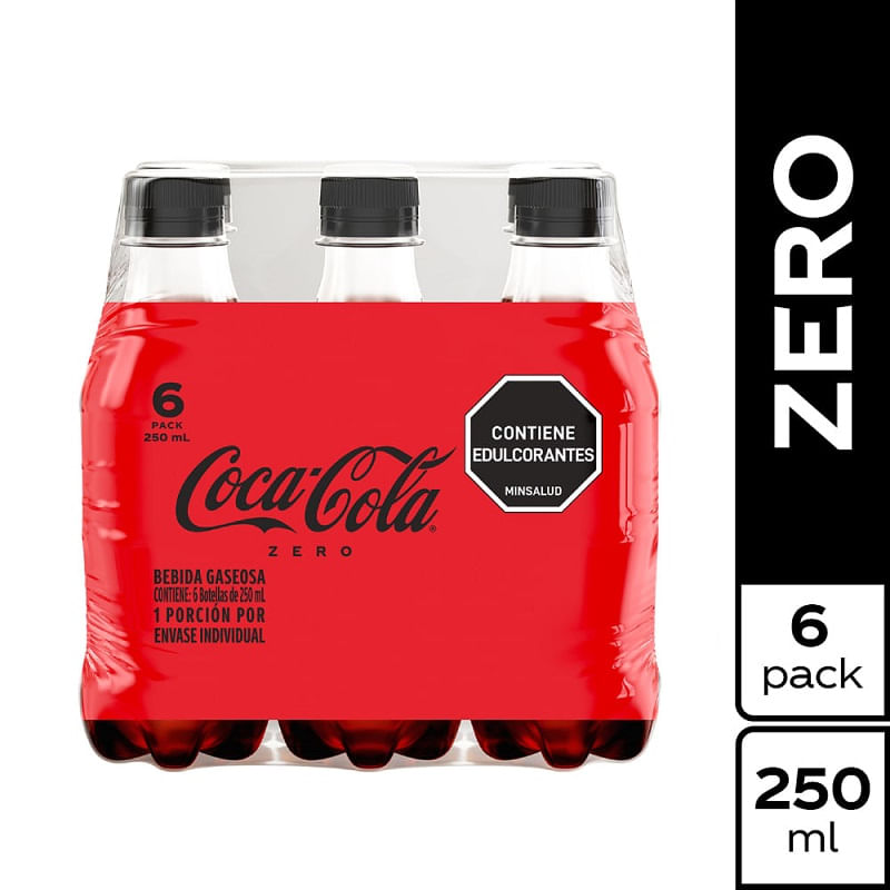 Coca Cola sin Azúcar 250mlx6