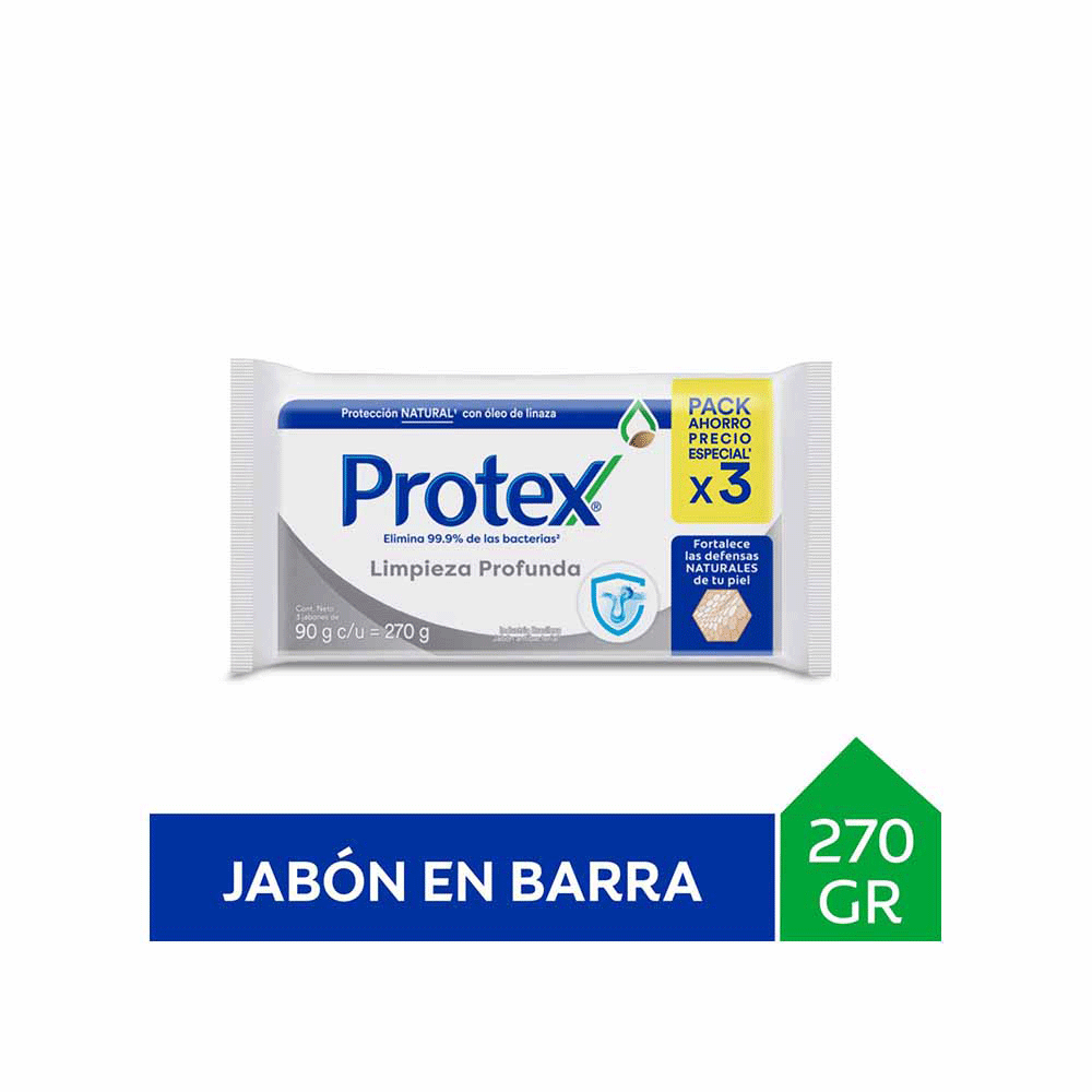 Protex Jabón Deep Cleaning 3x90grx24 Nuevo