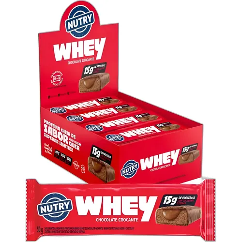 Nutry Barra Cereal Whey Trufa 12x50g