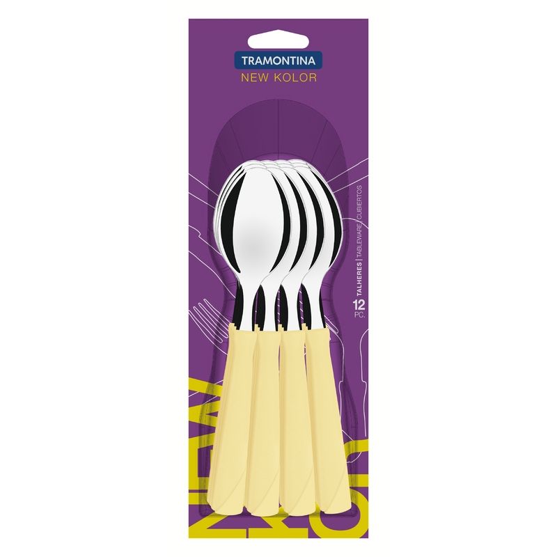 Cuchara New Kolor Crema Tramontina 12pcs