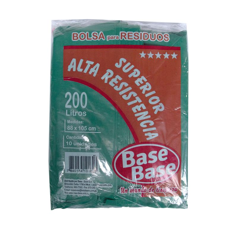 Bolsa Calidad Superior 200l-Verde Base Base
