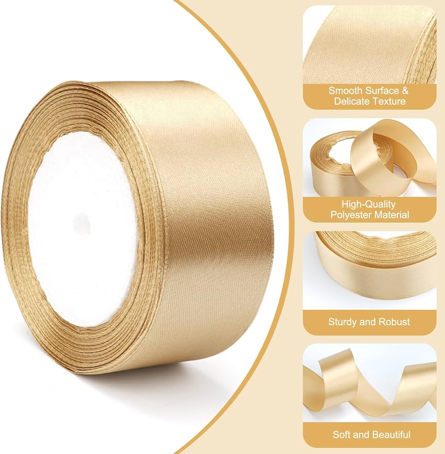 Cinta para Regalos Dorado con Cinta