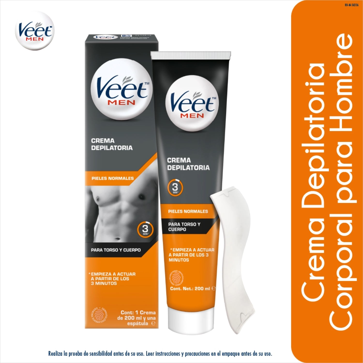 Veet Crema Piel Normal para Hombre 6x200ml