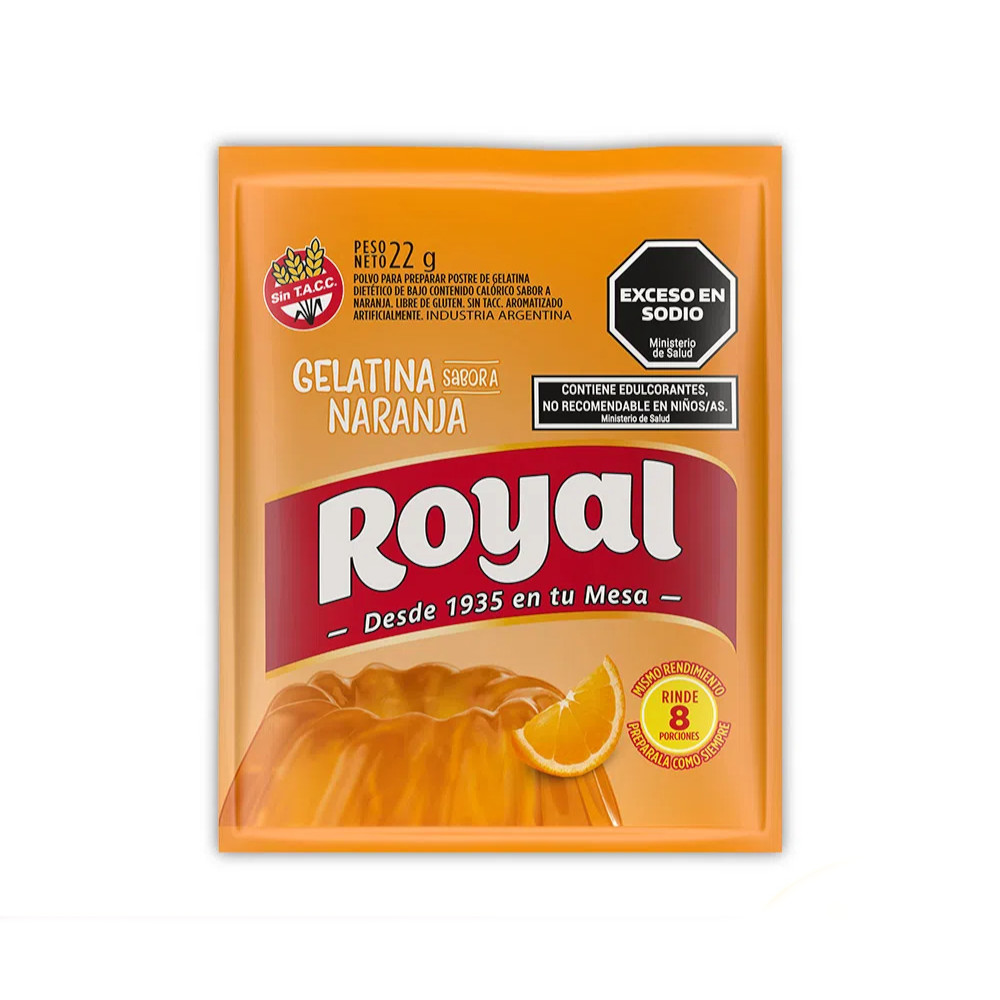 Gelatina Nativo Naranja 20x250g