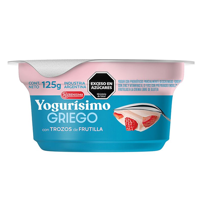 Yogurth Griego x 125g-Frutilla