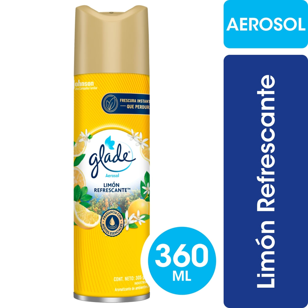 Glade Aerosol Limón Nuevo 360ml x6