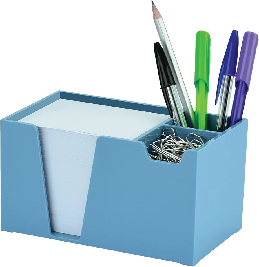 Porta Lápices Clips Azul Acrimet