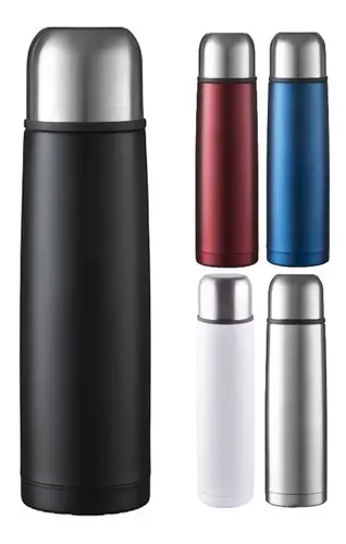 Termo para Agua Caliente con Pico Negro 1L
