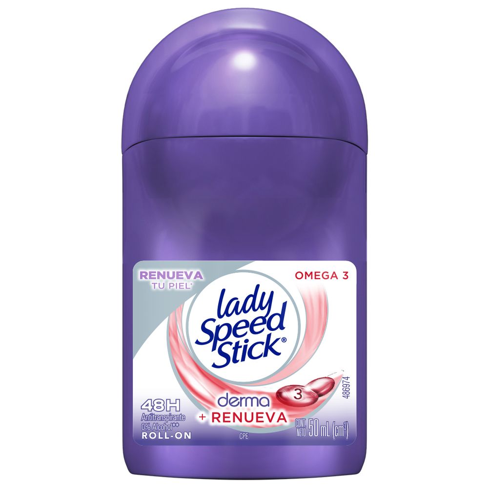 Lady Speed Stick Roll On Omega 3 x 50ml