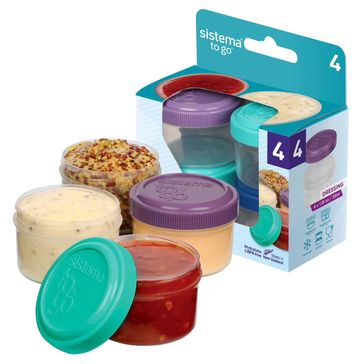 Kit Porta Aderezos Trasp x3 220ml