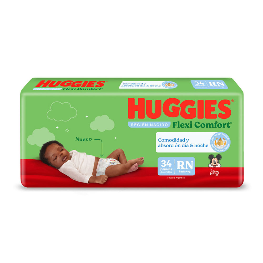 Pañal Huggies Flex Comf Rn
