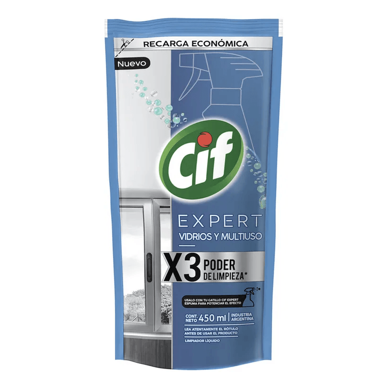 Cif Expert Vidrios y Multiuso Dp 450ml