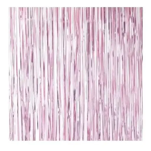 Cortina Decorativa Rosado 100x20