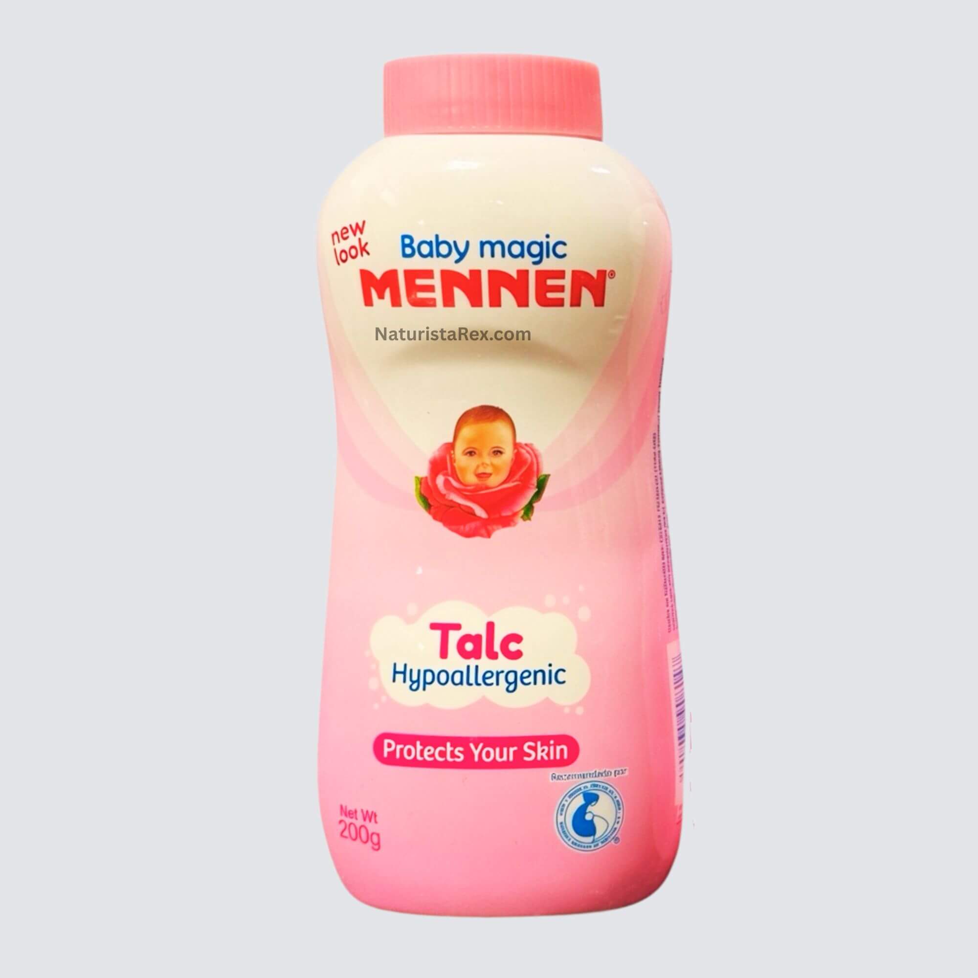 Talco para Bebé Real Care Rosa 625g