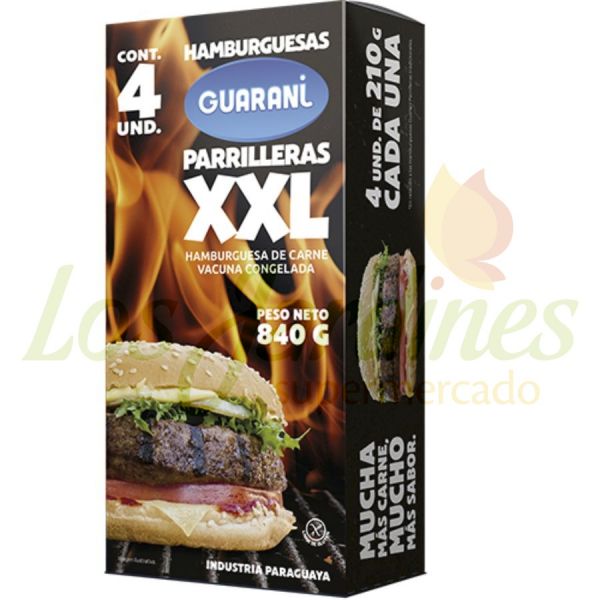 Hamb Parrillera Xxl 4un Guarani