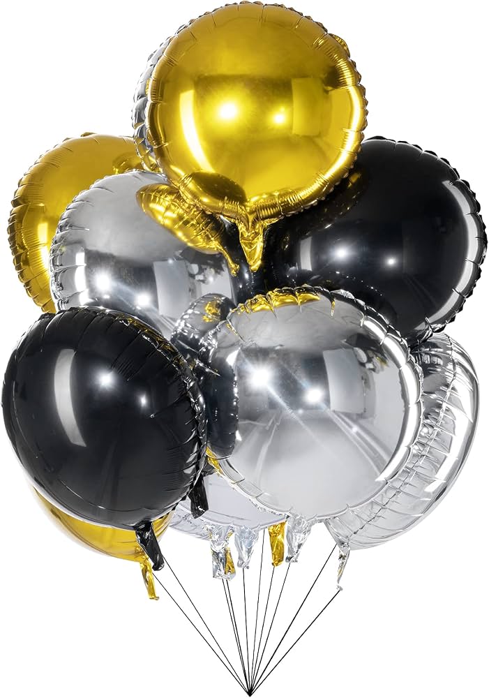 Globo Infantil Redondo Dorado 18