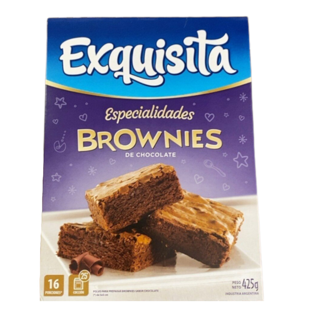 Bizcocho Exquista Brownies Chocolate . 425g