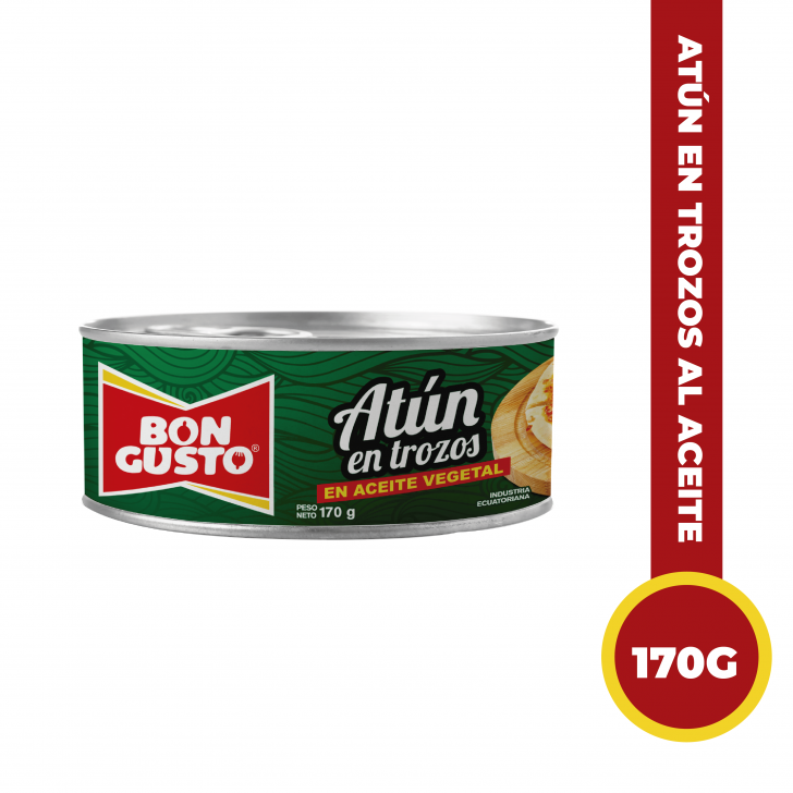 Atún en Trozos al Aceite Bon Gusto 170g