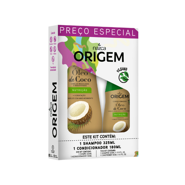 Kit Capilar Origen Shampoo + Acondicionador 325ml/180ml Coc