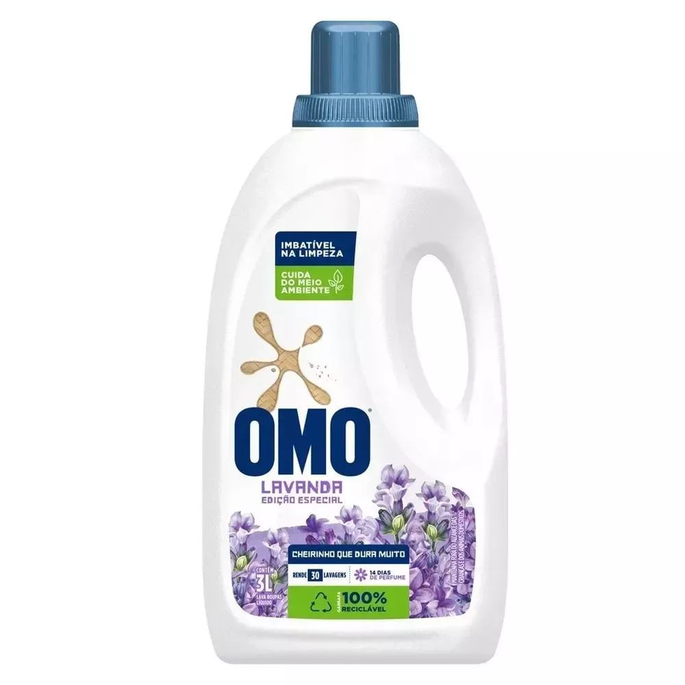 Omo Dt Líquido Lavanda Ne 4x3l