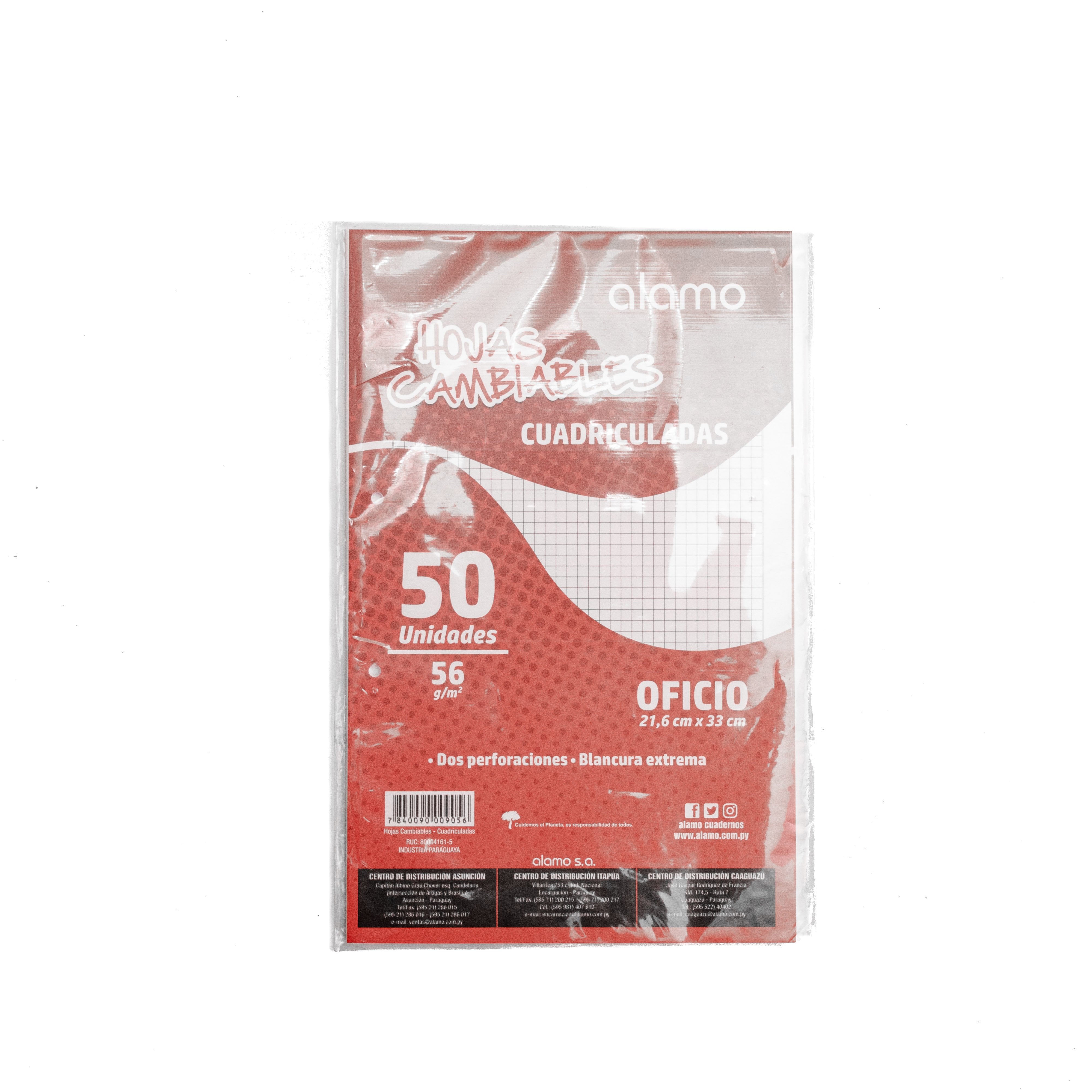 Blister Hojas Cambiables Alamo x50
