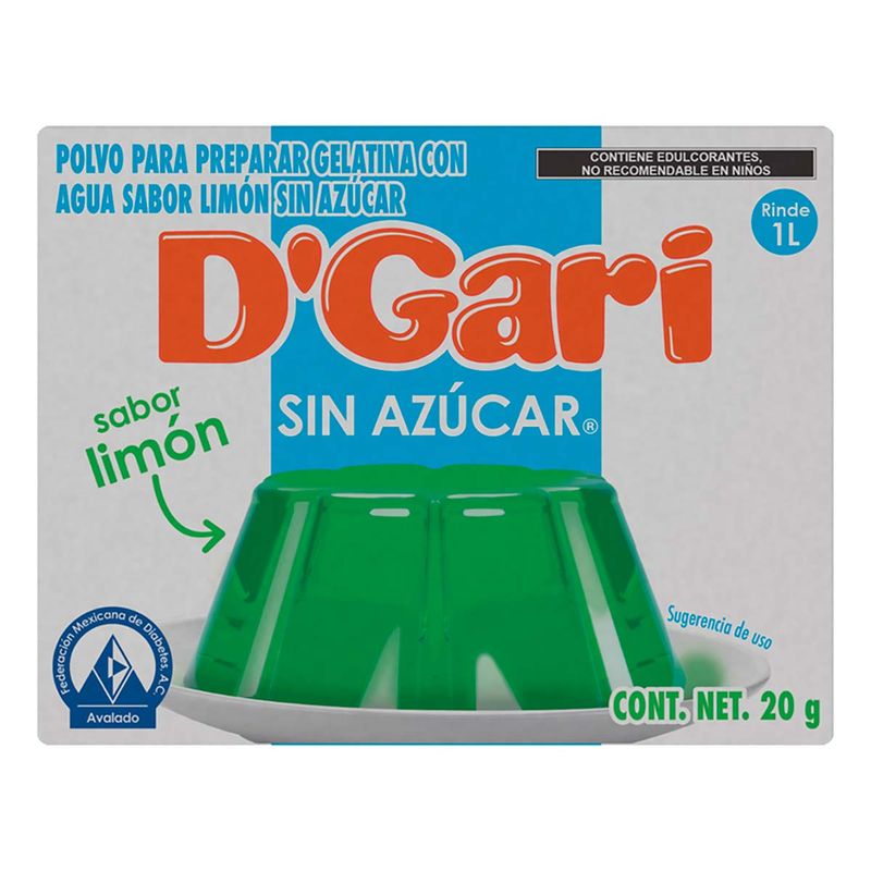 Gelatina Limón 20g
