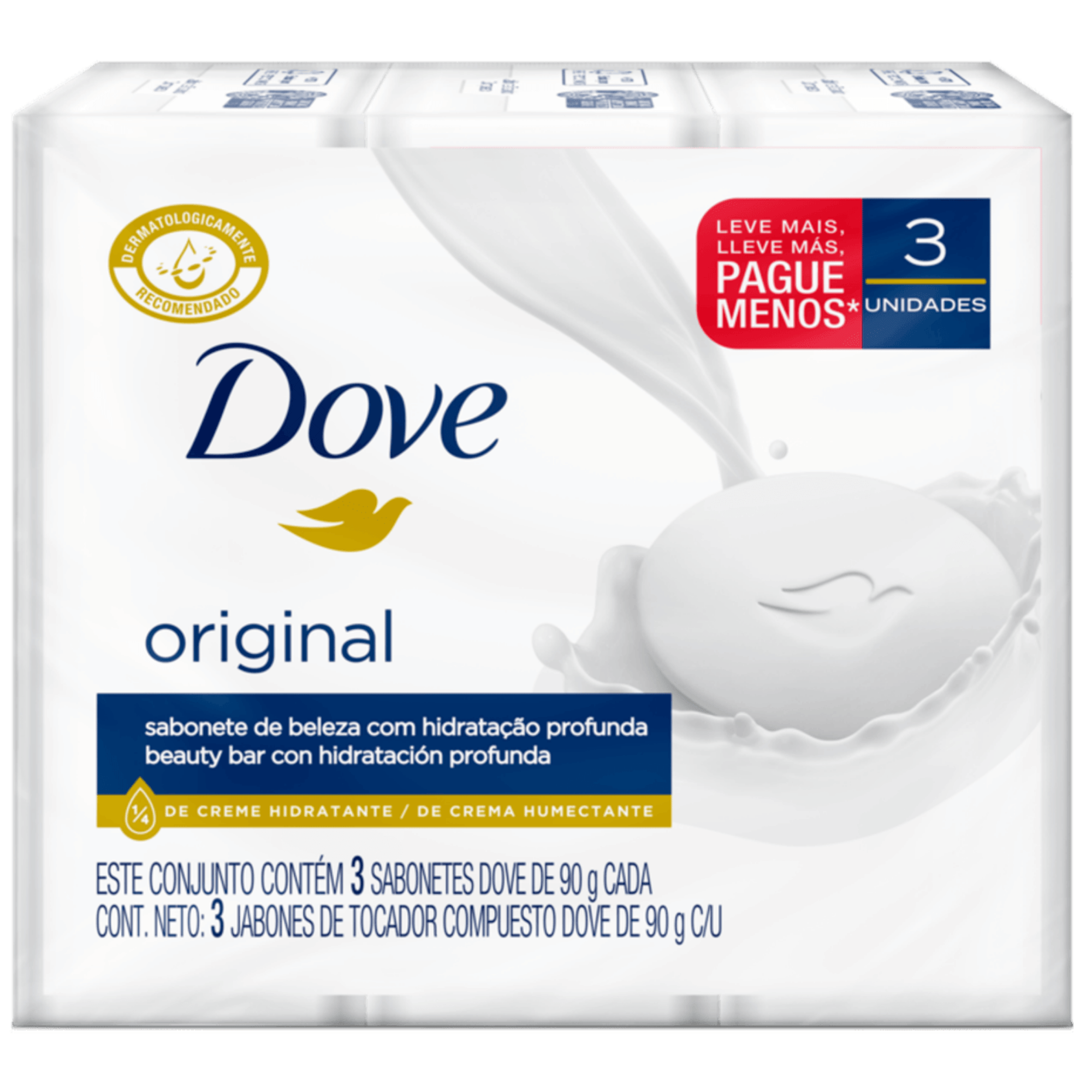 Jabón Dove Blanco 16x3x90g