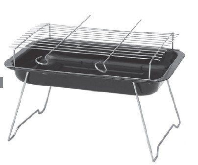 Parrilla de Acero Praiana Mor 41x28x25cm