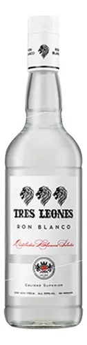 Ron Tres Leones Etiqueta Blanca 750ml