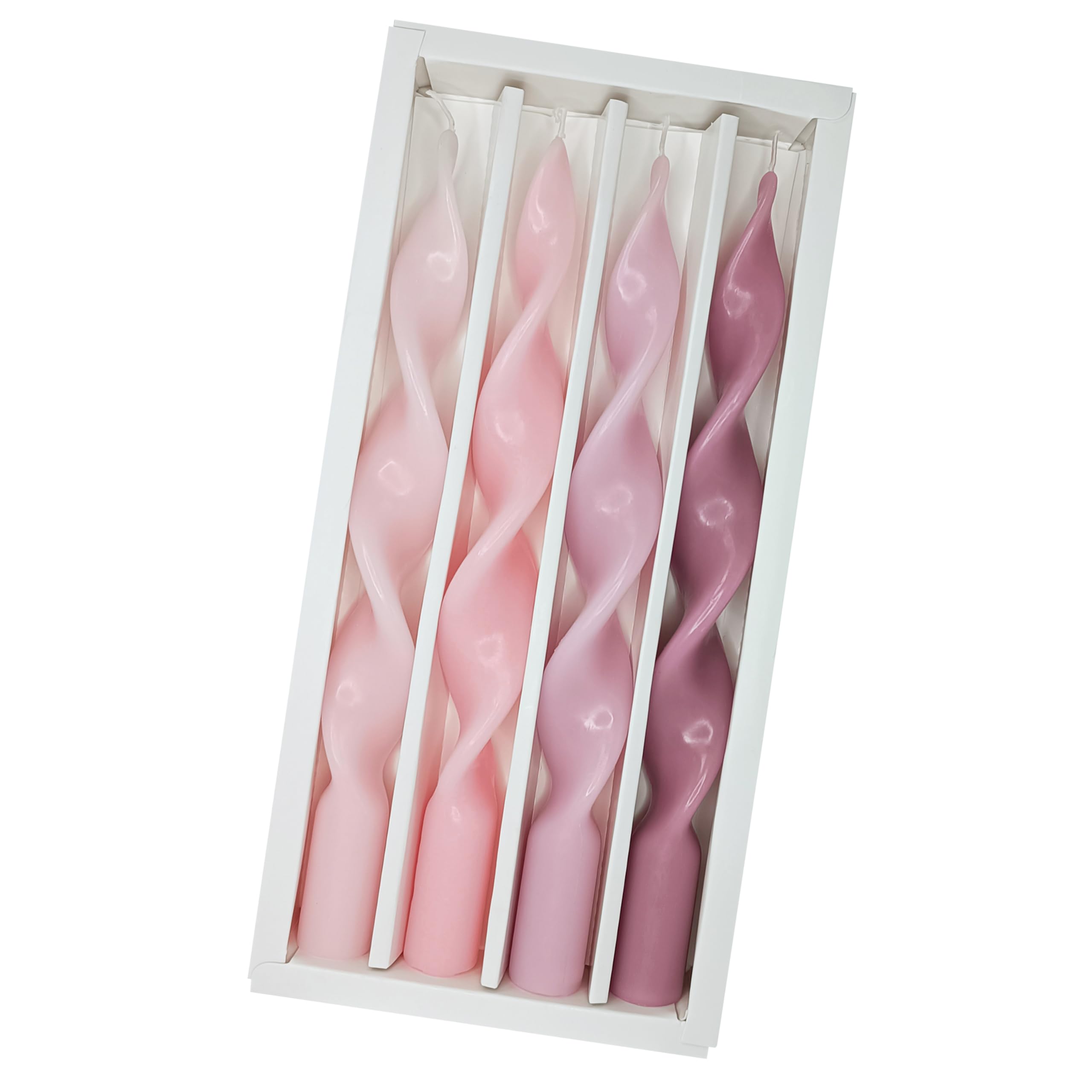 Vela Palito Espiral Rosa /blanco
