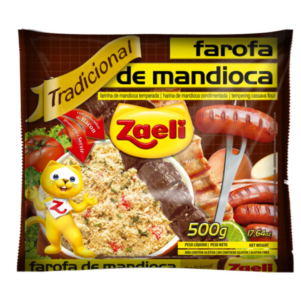 Farofa Zaeli Tradicional Mandioca 500g