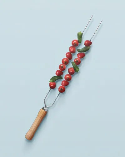 Espeto Doble Madefer 85cm