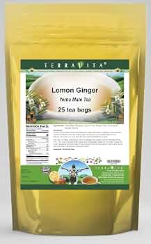 Yerba Mate Sabor Jengibre Limón Saquitos x20