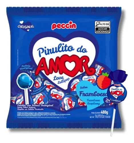 Chupetín Peccin Amor Frambuesa 480g