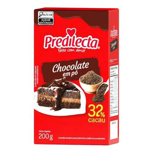 Chocolate Polvo Predilecta Showcau 200g