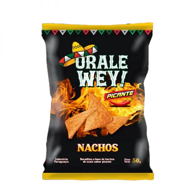 Orale Wey Nachos Picante 50g