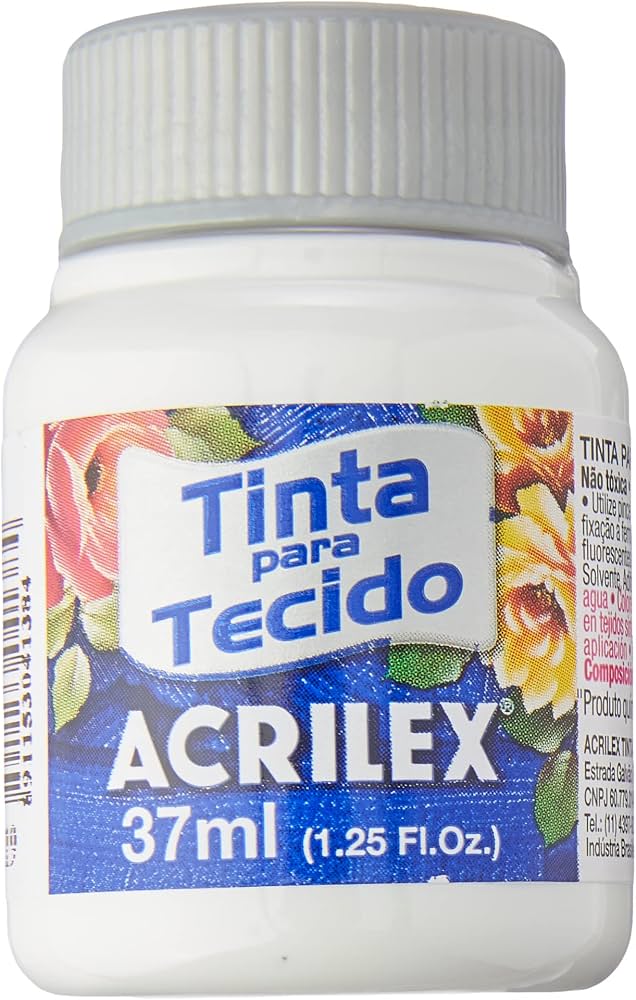Tinta para Tejido Mate Blanco Acrilex 37ml